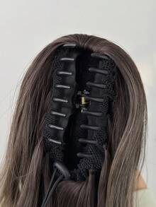 24 Inch Ombre Long Wavy Curly Wig, Soft & Comfortable, Heat Resistant Synthetic Fiber, Suitable For Women's Daily Wear - Multicolor - View 9