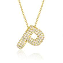 Single Letter Golden Elegant Pendant, Women Jewelry, Necklace, Bracelet DIY, Accessories For Women, Mother's Day, Teacher's Gift, Daily & Festival Wear
