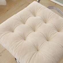 1 件加厚冥想坐垫，简约办公室座垫，双面毛绒餐椅垫，防滑家居餐厅臀部坐垫椅垫椅枕靠垫办公椅游戏椅