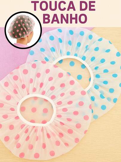 Touca Plástica Banho Tintura Hidratação Com Elástico  Estampa Enviar Aleatório