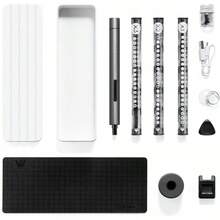 Screwdriver, Screwdriver Set With LED Lights And Magnetic Pad, Repair Tool Kit, Includes 56 Bits, Extensions For Most Electronic Devices - 1 - View 2