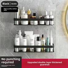 2pcs New Hanging Corner Shower Caddy, Portable Shower Organizer, Bathroom Shower Shelf, Stainless Steel Shower Rack, Bathroom Decor, Triangular Wall Mount Shower Shelf, No Drilling Required - Multicolor - View 9