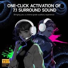 Picun Picun G2 2.4GHz Wireless Over-Ear Game Headphone, 2.4GHZ Wireless Game Headset, Ultra-Low Latency Mode, Noise Cancelling 5.3 Headset With Microphone, Hi-Res Audio, Wireless V5.4 For Fast & Stable Connection, 100Hrs Long Battery Time