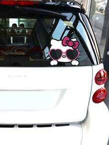 Sanrio 1Pc Hello Kittys Stickers Cartoon Cute Motorcycle Electric Car Car Rearview Mirror Personalized DIY Sticker Accessories Scratch Shield Helmet Decoration Stickers Stickers(Some Parts May Be Random)