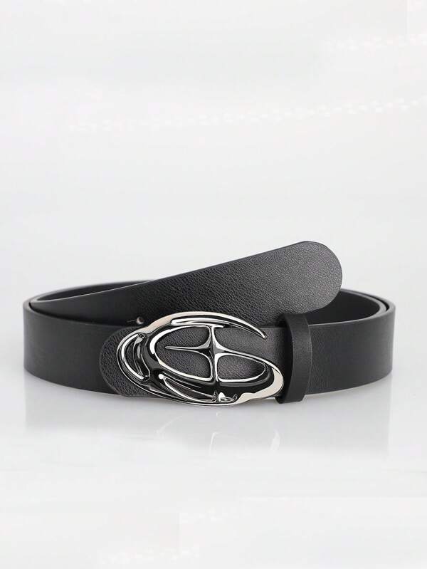 Cinto com fivela de estrela personalizada estilo punk, 1 peça, para homens e mulheres, casual urbano, diário, geral, jeans, adequado para acessórios de festa de fim de ano