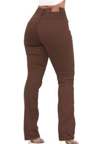 Women Pants - Óxido marrón - Ver 2
