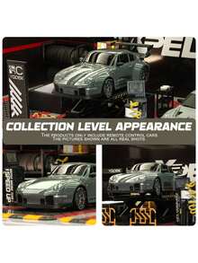 RC Drift Racing 1:24 Scale RC Car, 2.4G Remote Control Car, 20+Km/H High Speed Racing Car, Drift Car, With Drift Tires, Obstacles And Lights, Suitable For Christmas