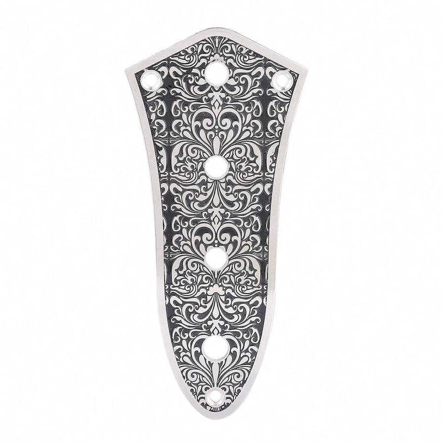 Volume Control Plate Replacement Part For Jazz Bass Guitars Silver Black