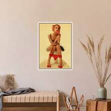 1/3PCS Optional Frame Posters Wall Arts Vintage Poster Bathroom Toilet Wall Decorative Posters Art ,Wall Art With Frame - Multicolor - View 15