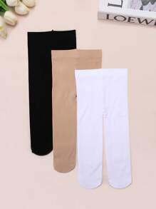 3 pares de mallas suaves y cómodas con diseño de rayas verticales para bebé niña, ideal para uso casual o como regalo