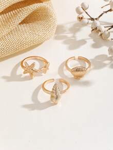 1 pieza Anillo ajustable y apilable de acero inoxidable con línea asimétrica, joyería de moda para mujer, adecuado para uso diario y fiestas - 1 plata - Ver 3