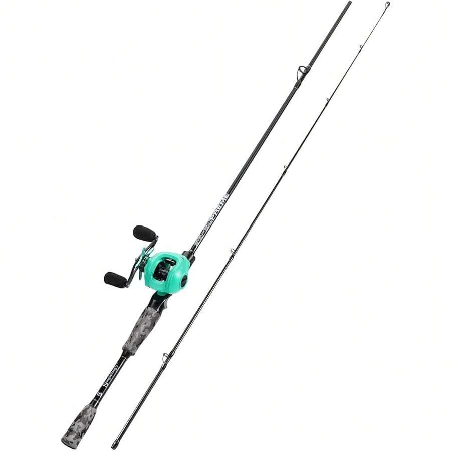 1822/New Sougayilang MX-2 Casting Rod And Bait Cast Reel Combo,1.8m2.1m Baitcaster Combo- Predator Fishing Set For Pike, Perch, Zander-1.8H-L - Clear - View 1