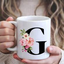 27pcs UV DTF Dusty Rose Floral Alphabet Cup Wraps Stickers, Waterproof Self-Adhesive Decals For 16 Oz Cups, DIY Craft Supplies For Wood, Plastic, Glass, Metal, Ceramic Surfaces - Mixed Color, Single Use - Baby Blue - View 4