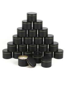 6/12 piezas Latas de vela doradas de 4 onzas para hacer velas, velas caseras DIY, artesanías, frascos vacíos para almacenamiento y envasado de regalos, frascos de vela de aromaterapia con tapas, regalos para amigos en fiestas y decoración de escritorio para fiestas en el hogar