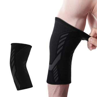 1pc Elbow Sleeve, Compression Support Brace For Work, Fitness, Weightlifting, Basketball, Tennis And Golf - Compression Sleeve - Suitable For Men & Women