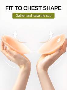 Silicone Breast Patch And Chest Pad, Waterproof For Swimming And Hot Springs, Transparent Invisible Bikini Swimsuit, Small Chest Gathered Together - Khaki - View 12