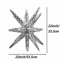 6 sztuk/zestaw 22-calowe balony foliowe z folii aluminiowej Explosion Star Disco, odpowiednie na przyjęcia urodzinowe, rocznice zaręczyn, wieczór panieński, dekoracje balu ukończenia szkoły