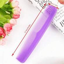 大号便携式塑料发梳，包括宽齿和细齿梳，蓝色和红色，适合家庭使用和旅行