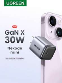 UGREEN UGREEN 30W GaN PD Typ C Schnellladegerät, kompatibel mit iPhone 16 15 14, geeignet für Reisen, Büro, Wohnheim und Zuhause Adapter