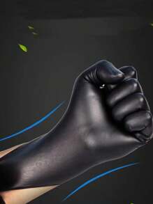 100pcs Powder-Free Disposable Nitrile Gloves Black , Available In S, M, L, XL Sizes, Durable Household Cleaning Gloves, Kitchen, Bathroom, Cleaning, Food Handling, Tattoo, Beauty, Hair Dye, Pets, Beauty Salon, Cleaning Supplies, Household Gadgets