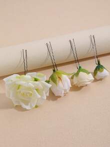 12件套简约夏季度假优雅发夹，适合花园婚礼、假日旅行及其他场合，情人节配饰