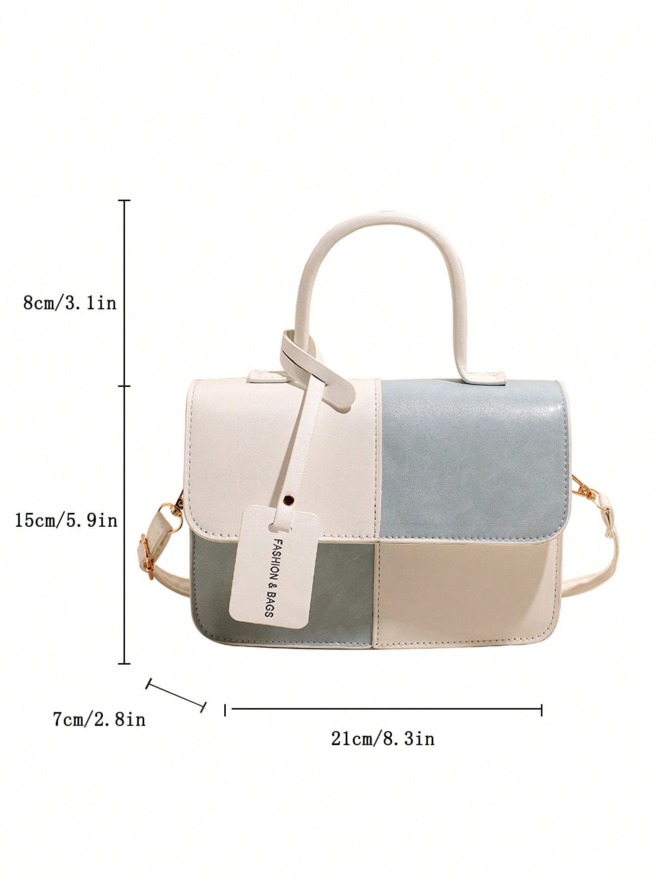 الحقيبة متعددة الألوان المبطنة بطراز جديد وأنيق لح...