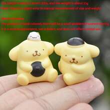 Sanrio A Set Of 4pcs/5pcs Sanrio Series Ornaments PVC Material Pudding Dog Series Unique Appearance Gift First Choice High Playability Suitable For Halloween Christmas Gift Collection Decoration, Etc. (The Product Has Slight Defects, Which Is Normal, Please Be Careful If You Mind,) (Some Parts Are Random, Packaging Is Random)