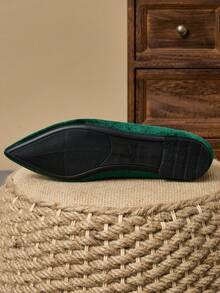 WHDXY Women's Flat Plain Pointed Toe Loafers Flats, Comfortable Office Casual Work Shoes For Daily Wear - Green - View 8