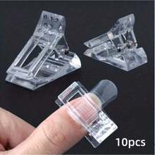 Nail Extension Crystal Fixing Clips, Crystal Gel Clamps For DIY Nail Salon Use - Multicolor - View 7