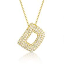 Single Letter Golden Elegant Pendant, Women Jewelry, Necklace, Bracelet DIY, Accessories For Women, Mother's Day, Teacher's Gift, Daily & Festival Wear