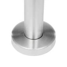 316 Stainless Steel Railing Middle Post. 110cm Height, Glass Balustrade Railing Post, Outdoor/Indoor Balcony Garden Pool Fence, 60kg Capacity For Stairs, Easy Installation With Clips For Silicone Pads, Silver