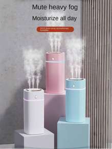1. A 600 Ml Portable Ultrasonic Humidifier With 3 Spray Nozzles For Vehicles, Can Add Essential Oils (Requires Purchase), 7-Color Night Lights, Silent Operation, Automatically Shuts Off When Water Is Low, Suitable For Bedrooms And Hotels, Travel, Vehicles, Yoga And Self-Relaxation, Valentine's Day Gift, Christmas Gift