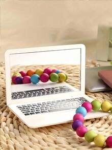 1个可折叠化妆镜，口袋大小（类似笔记本电脑设计），便携式折叠化妆镜带键盘，旅行和外出化妆必备，价格实惠，适合作为圣诞礼物、化妆品、化妆工具、廉价商品、礼物、女士礼物、圣诞礼物、赠品、旅行必备品。 - 彩色 - 查看 6