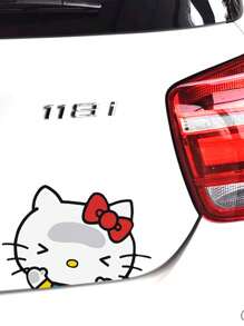 Sanrio 1Pc Hello Kittys Stickers Cartoon Cute Motorcycle Electric Car Car Rearview Mirror Personalized DIY Sticker Accessories Scratch Shield Helmet Decoration Stickers Stickers(Some Parts May Be Random)