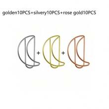 10PCS Moon Paper Clips, Fixed Book Paper Clips, Creative Design, Minimalist Learning Gifts, Stationery, Multiple Choices,Mother's Day Gift,Back To School,School Supplies