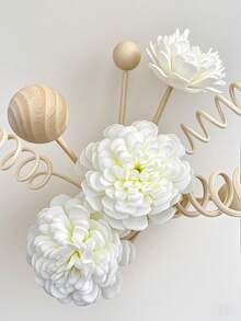 סט מפזרי ריח ראטן של 9/6/3 יחידות, מרחיב ניחוח מפזר ריח ראטן ומילוי פרחים, מקלות מפזרי ריח ראטן, מתאים לעיצוב הבית והמשרד, צבע טבעי - ריבוי צבעים - ראה 2