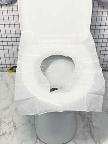 10/20/30/50/100PCS Toilet Seat Cover Toilet Lid For Bathroom Accessories Bowl Disposable Mat Protector Products Household Merchandises Home Disposable Plastic Toilet Seat Cover Portable Safety Travel Bathroom Toilet Paper Pad Bathroom Accessory