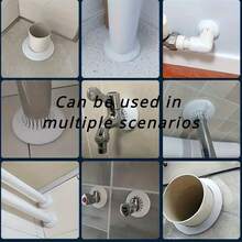 4/8pcs Plastic Radiators, Water Pipes And Drainage Pipes, Circular Wall Pipe Covers, Decorative Pipe Rings, Pipe Ring Covers, Suitable For Pipes Ranging From 1.5 To 2.79 Centimeters Kitchen Items Kitchen Accessories Kitchen Kitchen Tools - Multicolor - View 11