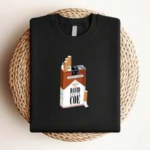 Camiseta unisex de 180g de algodón puro con estampado gráfico del cantante David Allan Coe, ligeramente cómoda, de manga corta, cuello redondo, para mujer, apta para uso diario, ropa de calle, transpirable, versátil y con estilo, tallas S-235XL - Negro - Ver 3