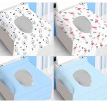 10 Pack Disposable Toilet Seat Covers XL 16x24 Inch - Portable Travel Toilet Liners For Public Use, Hotel, Hospital, Camping | Blue (50 Sheets)