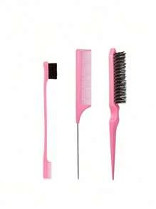 1/3/11pcs Hair Brush Set, Detangling Brush,Spray Bottle,3 Pieces Slick Back Hair Brushes For Toddlers,Scalp Massager Shampoo Brush,Premium Wide Tooth Comb,Alligator Hair Clips,Flower Hair Clip For Girls Body Care For Travel,Outdoor,Sport,Office,School,Hair Clips,Hair Accessories, Back To School Supplies