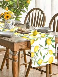 1 tấm khăn trải bàn hình quả chanh, khăn trải bàn bằng vải polyester họa tiết lá chanh, khăn trải bàn trang trí tiệc mùa hè vui vẻ, khăn trải bàn trang trí tiệc sinh nhật ngày lễ, vỏ bọc trang trí tủ, bộ bàn trung tâm bàn ăn, cờ bàn trang trí phòng ăn nhà bếp, váy bàn trang trí phòng, khăn trải bàn trang trí dã ngoại cắm trại ngoài trời, đồ trang trí mùa hè, quà tặng tiệc - Phong cách chanh C - Xem 6
