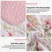 DJY 3 Pieces Queen King Size Gradient Aqua Flower Pattern Bedspread Coverlet For All Season,Soft Lightweight Microfiber Bedding Set,Wedding Items,Valentines Day Home Bed Room Decor,Easter Gifts,Mothers Day Gift,All Season - Hồng - Xem 6