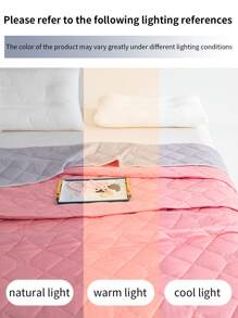 1 Temperature Controlled Cooling Blanket --Lightweight Summer Cooling Blanket For Hot Sleepers/Reduces Temperature By 3-5°C Compared To Traditional Cooling Blankets. --Large/Small/Double Size --Machine Washable --Great For Camping, Air Conditioned Rooms And Night Sweats (Available In 5 Colors)