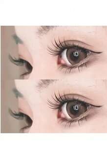 GLAM&NEED 72 piezas de pestañas postizas individuales en racimo segmentado, de 10-12 mm, suaves y delicadas con tallos negros, 12 filas, con apariencia natural, ligeras, reutilizables y aptas para uso diario