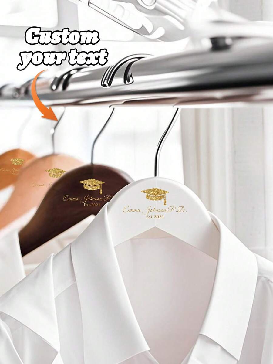 Personalized Doctoral Degree Hanger, Doctoral Graduation Gift, Doctoral Commencement Gift, Degree Conferment Ceremony Gift, Doctoral Hanger, Doctoral Candidate, Personalized Hanger, Graduation Commemorative Gift, Aesthetic, Class Of 2026 - Multicolor - View 1