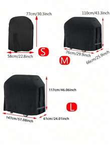 Outdoor Grill Dust Cover, BBQ Smoker Cover, Waterproof Grill Cover, Anti-Dust Protective Cover For Outdoor Barbecue Grills