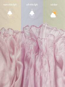 1 件 90*180 厘米粉色美丽纱布桌旗，婚礼派对房间桌面装饰用品桌布，生日婚礼周年纪念日家庭节日派对房间桌面 DIY 装饰