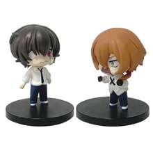 bandai 1 pieza Figura de acción de 4cm/2.76 pulgadas del anime Bungou Stray Dogs, figura kawaii adorable de PVC para coleccionistas de figuras de adultos, regalo de Halloween o Navidad