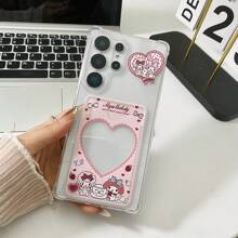 Sanrio Love Melody Card Holder Phone Case/Lanyard Phone Case/Wallet Phone Case/Pink Phone Case Compatible With Galaxy S25, Galaxy S24 Ultra, Galaxy S24 FE, Galaxy S25 Ultra, Galaxy A36, Galaxy A56, Galaxy S23 Ultra, Spark GO 2024, POP8, Spark 20C, Spark 20, Pova 6, Pova 6 PRO 5G, POP9 4G, Spark GO1, Spark GO 2025, Shockproof, Can Hold Student Card, Credit Card, ID Card